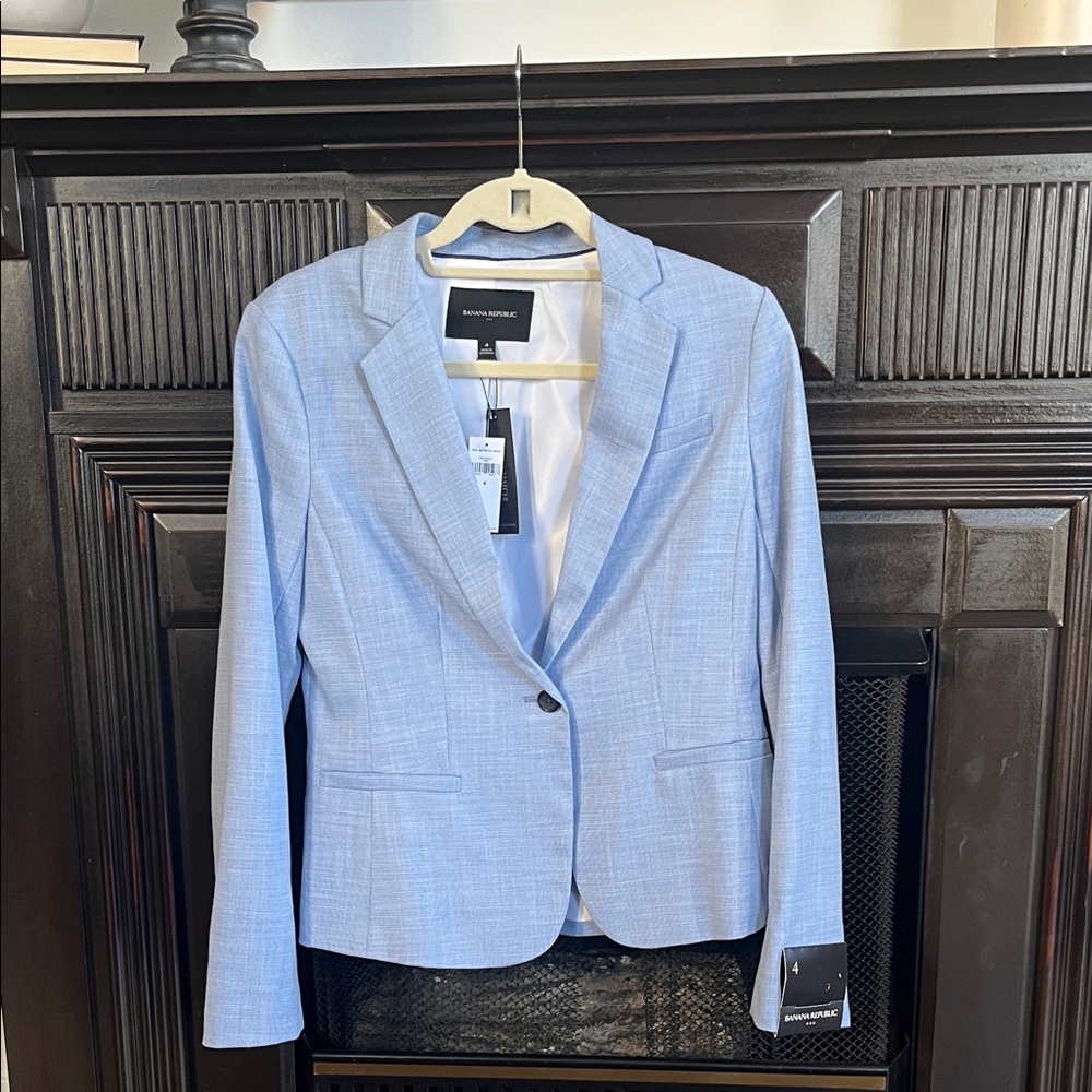 Brand New With Tags Banana Republic Sky Blue Women's Blazer